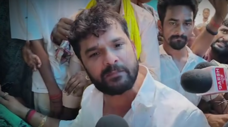 बंटी यादव के घर पहुंचे खेसारी लाल, बोले पूरे समाज को मिलकर लड़नी होगी यह लड़ाई